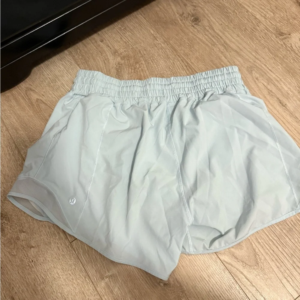 Lululemon Athletica Light Blue Women's Athletic Shorts - Picture 3 of 3